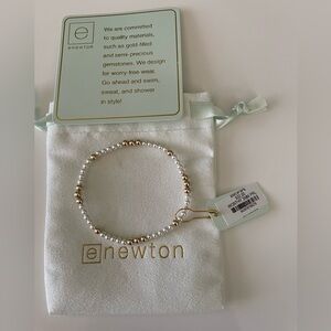 ENEWTON WORTHY PATTERN 3MM BEAD BRACELET - PEARL